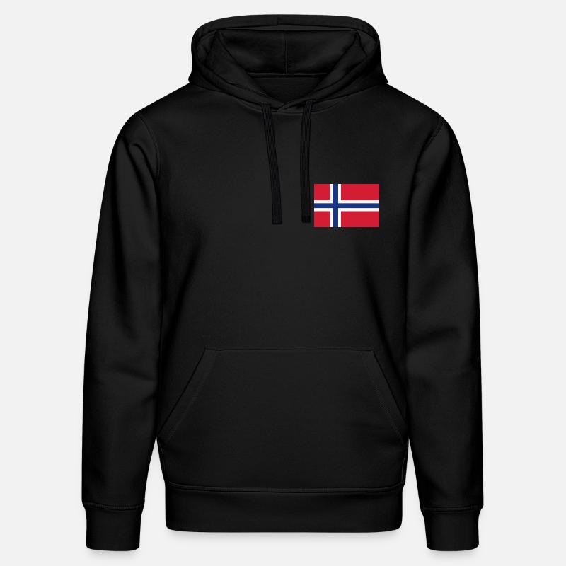 Drapeau de la Norvège - Sweat à capuche bio DRUMMER Stanley/Stella Unisexe - noir