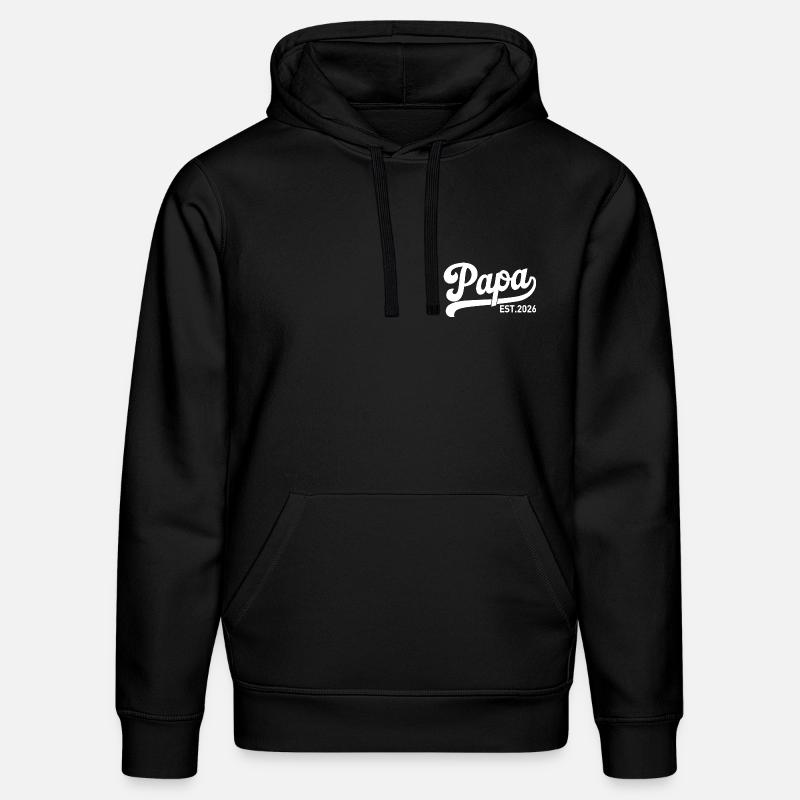 Papa Est 2026 - Sweat à capuche bio DRUMMER Stanley/Stella Unisexe - noir