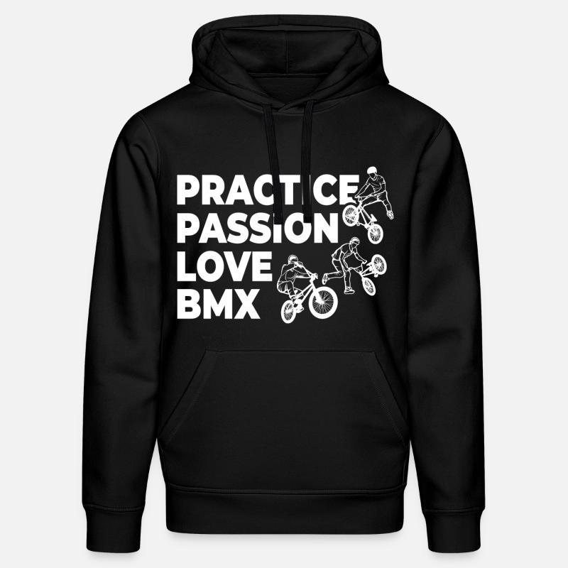 Drôle de slogan BMX - Sweat à capuche bio DRUMMER Stanley/Stella Unisexe - noir