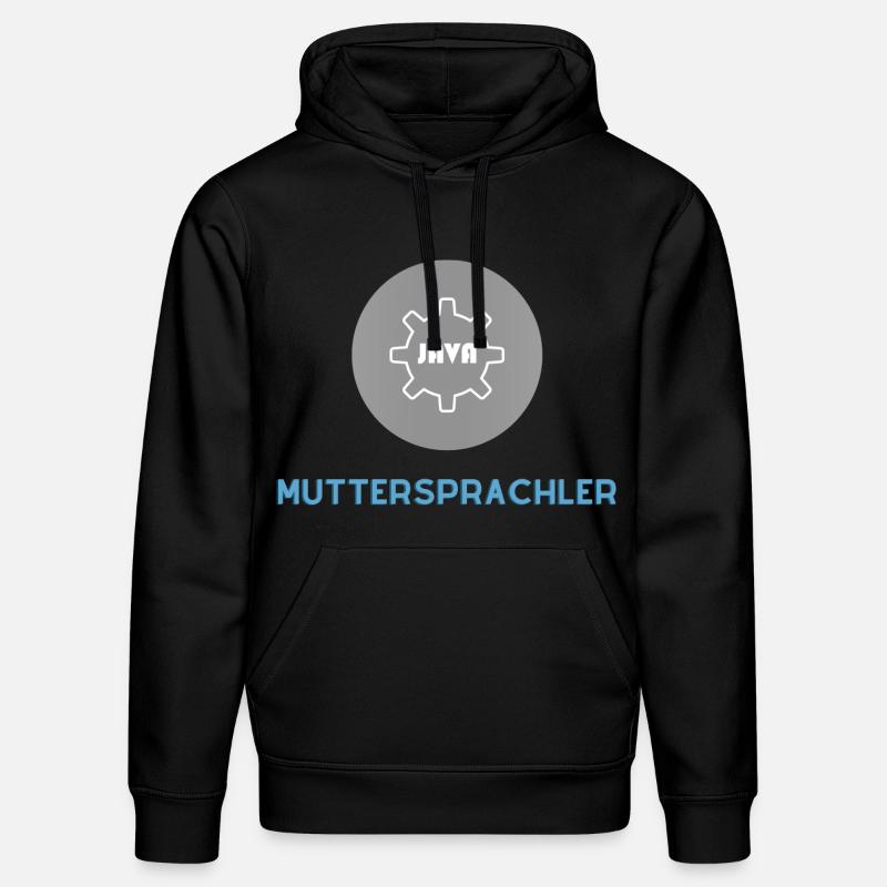 Locuteur natif : JavaScript Edition - Sweat à capuche bio DRUMMER Stanley/Stella Unisexe - noir