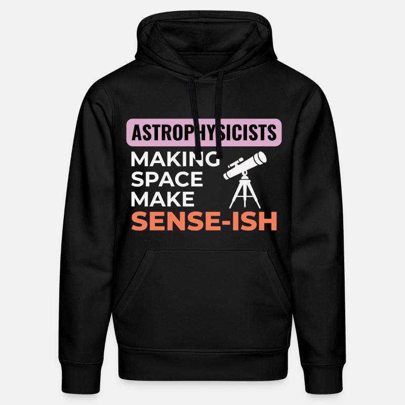 Science de l’espace Humour Design - Sweat à capuche bio DRUMMER Stanley/Stella Unisexe - noir