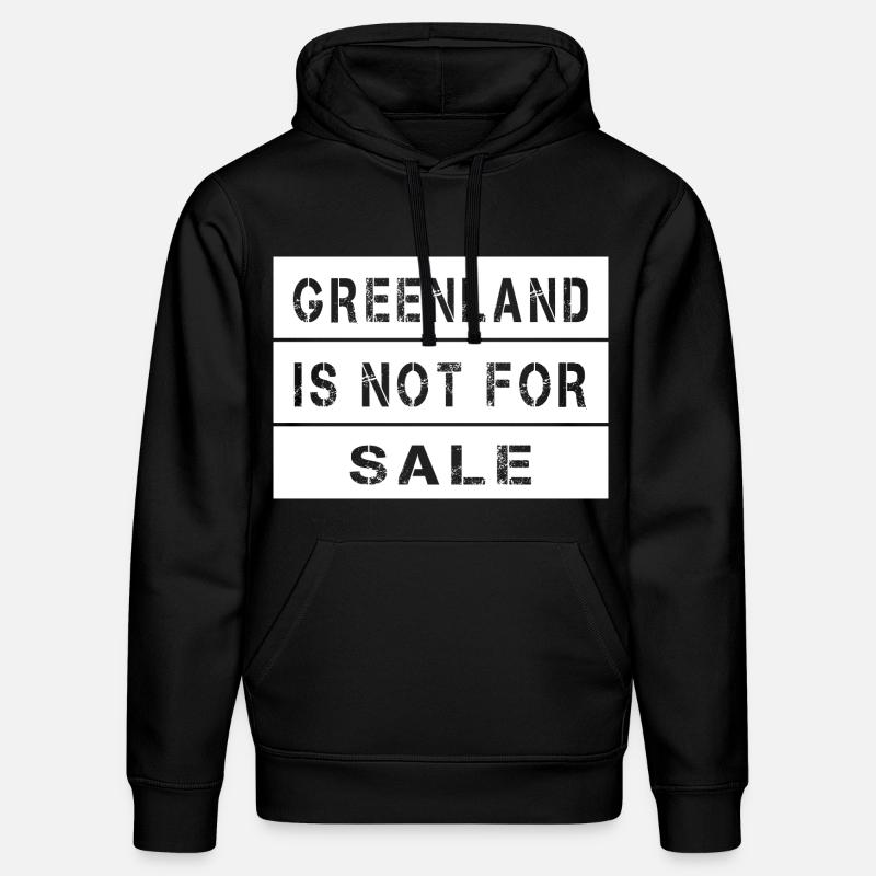 Le Groenland n’est pas à vendre - Sweat à capuche bio DRUMMER Stanley/Stella Unisexe - noir