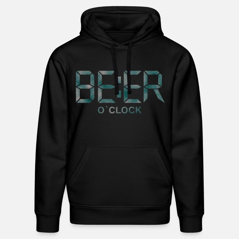 bière heures - Sweat à capuche bio DRUMMER Stanley/Stella Unisexe - noir