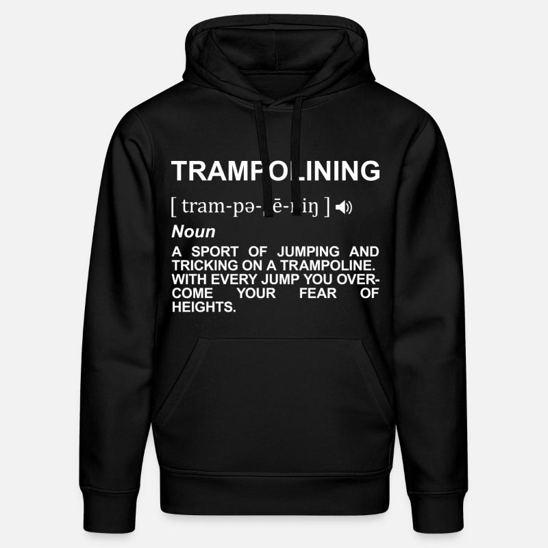 Trampoline Jumping Signification - Sweat à capuche bio DRUMMER Stanley/Stella Unisexe - noir