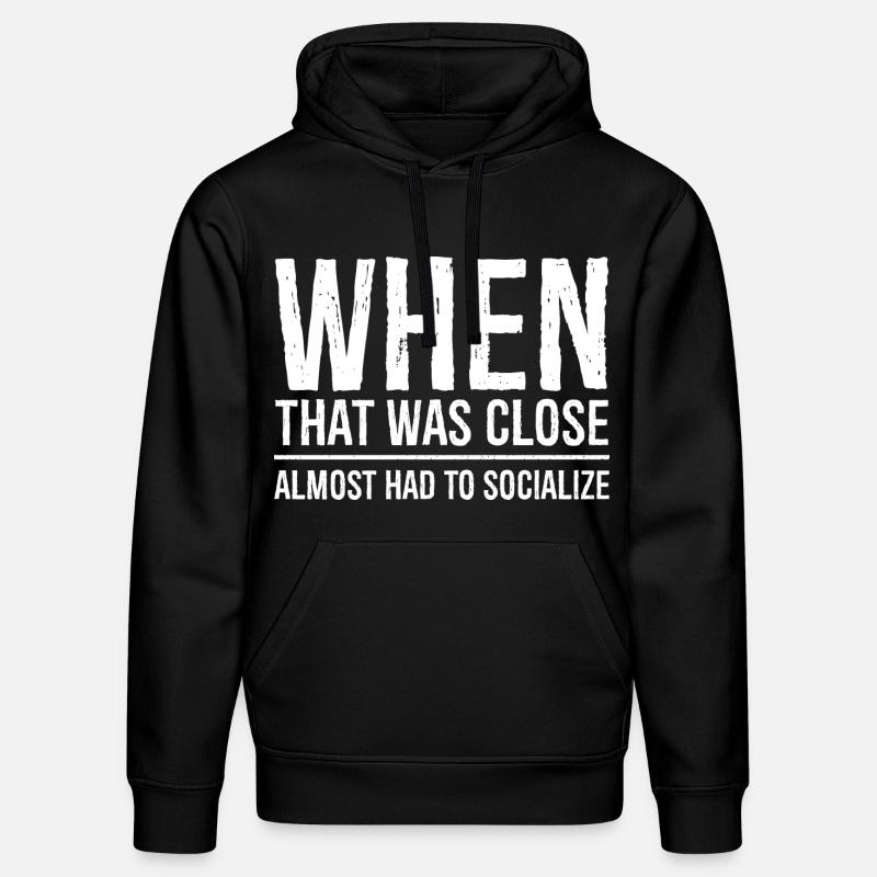 Als das knapp war - Stanley/Stella Unisex Bio-Hoodie DRUMMER  - Schwarz