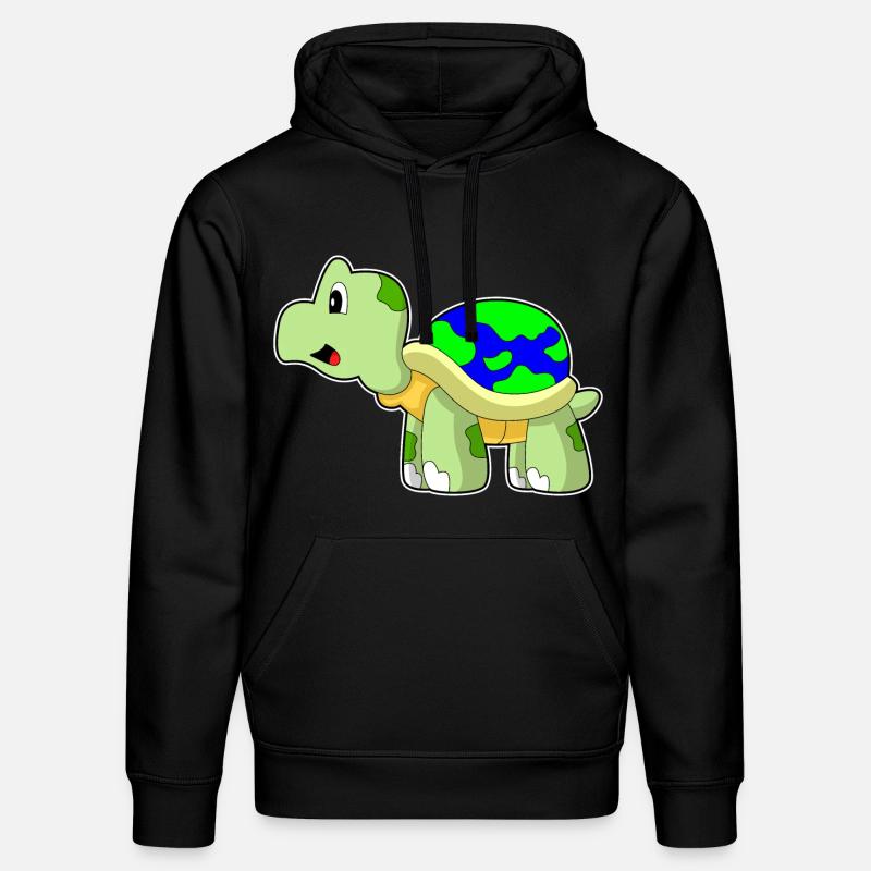 Schildkröte Erde - Stanley/Stella Unisex Bio-Hoodie DRUMMER  - Schwarz