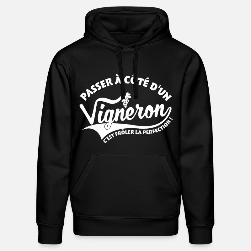 Winzer Perfektion - Stanley/Stella Unisex Bio-Hoodie DRUMMER  - Schwarz