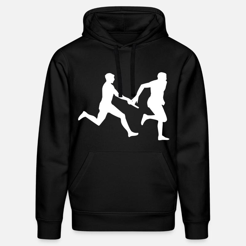 course de relais - Sweat à capuche bio DRUMMER Stanley/Stella Unisexe - noir