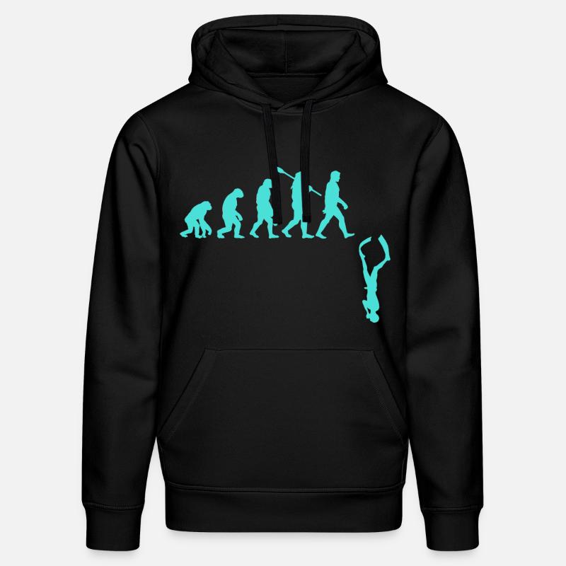 Évolution de l’apnée - Sweat à capuche bio DRUMMER Stanley/Stella Unisexe - noir