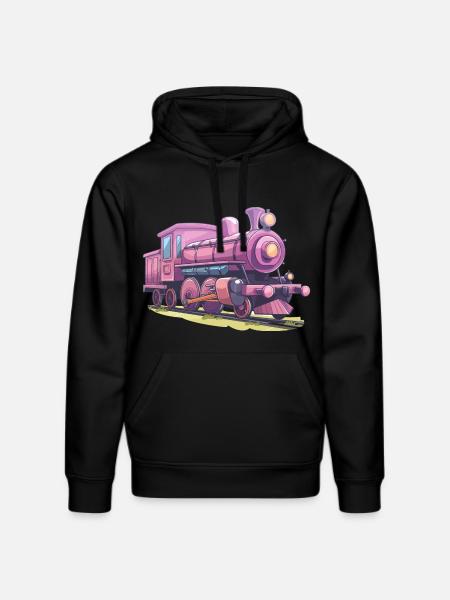 Locomotive Comic Look - Stanley/Stella DRUMMER Unisex Organic Hoodie - black