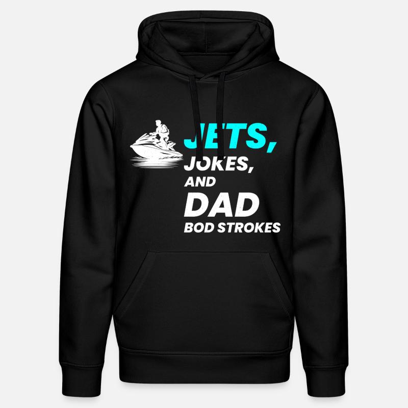 Jets-Witze und Dad Bod Strokes - Stanley/Stella Unisex Bio-Hoodie DRUMMER - Schwarz