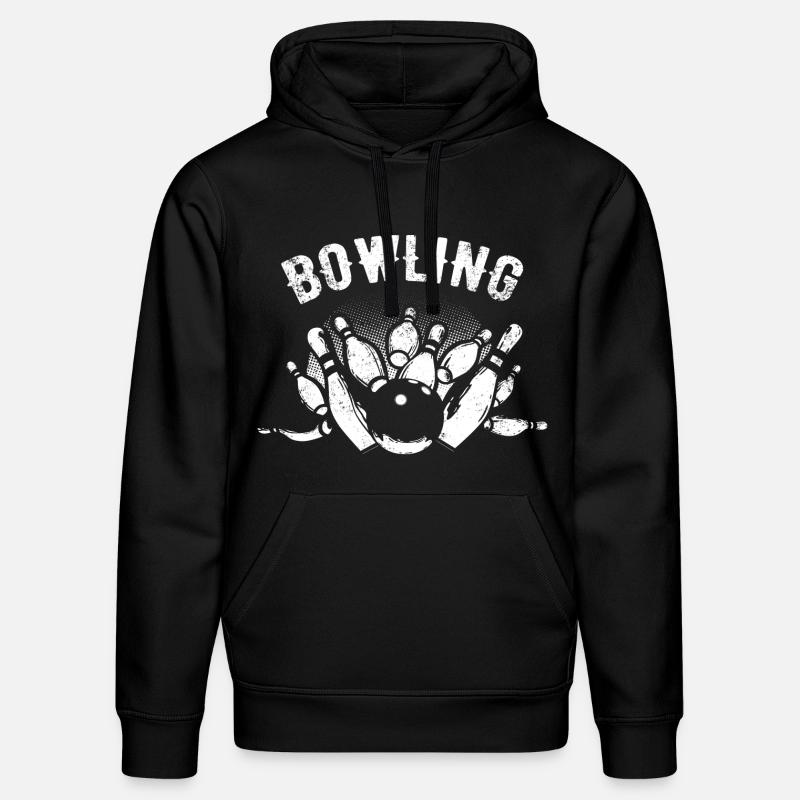 Bowling - Sweat à capuche bio DRUMMER Stanley/Stella Unisexe - noir