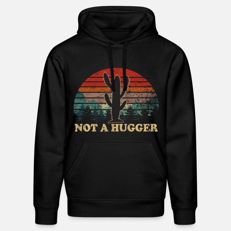 Désert Cactus Coucher de soleil Inspirational - Sweat à capuche bio DRUMMER Stanley/Stella Unisexe - noir