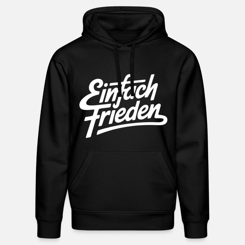 Simplement la paix - Sweat à capuche bio DRUMMER Stanley/Stella Unisexe - noir