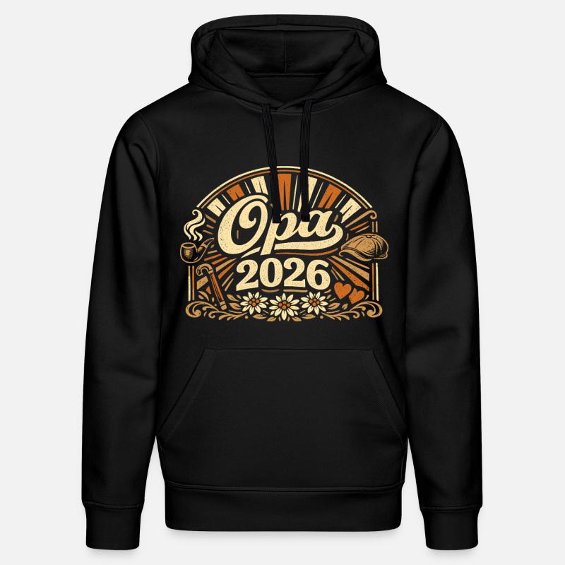 Opa 2026 Loading Geschenk  - Stanley/Stella Unisex Bio-Hoodie DRUMMER  - Schwarz