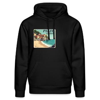 Pizzo Calabria - Stanley/Stella DRUMMER Unisex Organic Hoodie - black - Front - Marisol (170cm) & Nik (191cm)