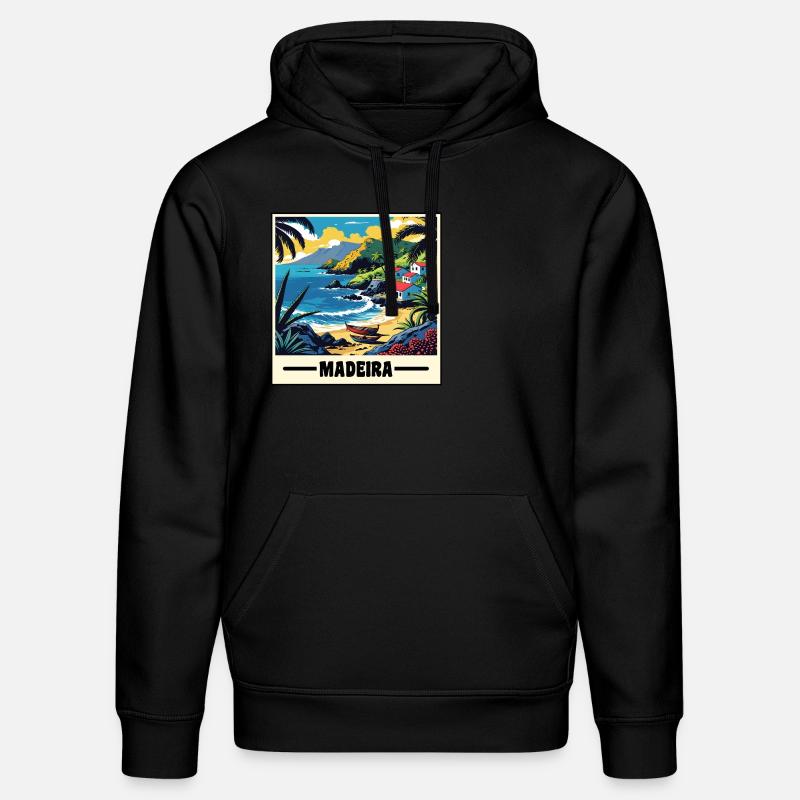 Madère - Sweat à capuche bio DRUMMER Stanley/Stella Unisexe - noir