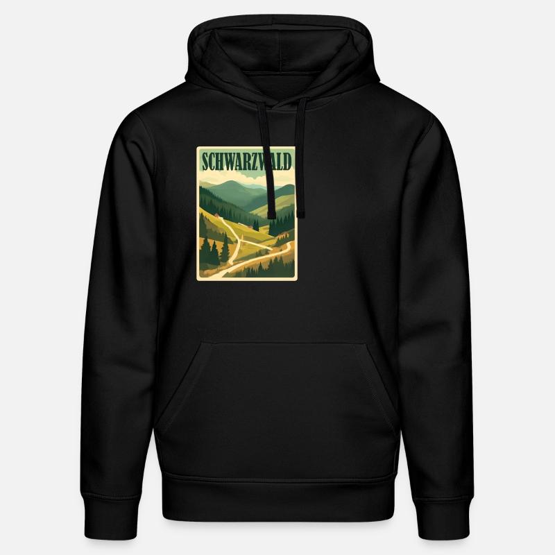 Forêt-Noire - Sweat à capuche bio DRUMMER Stanley/Stella Unisexe - noir