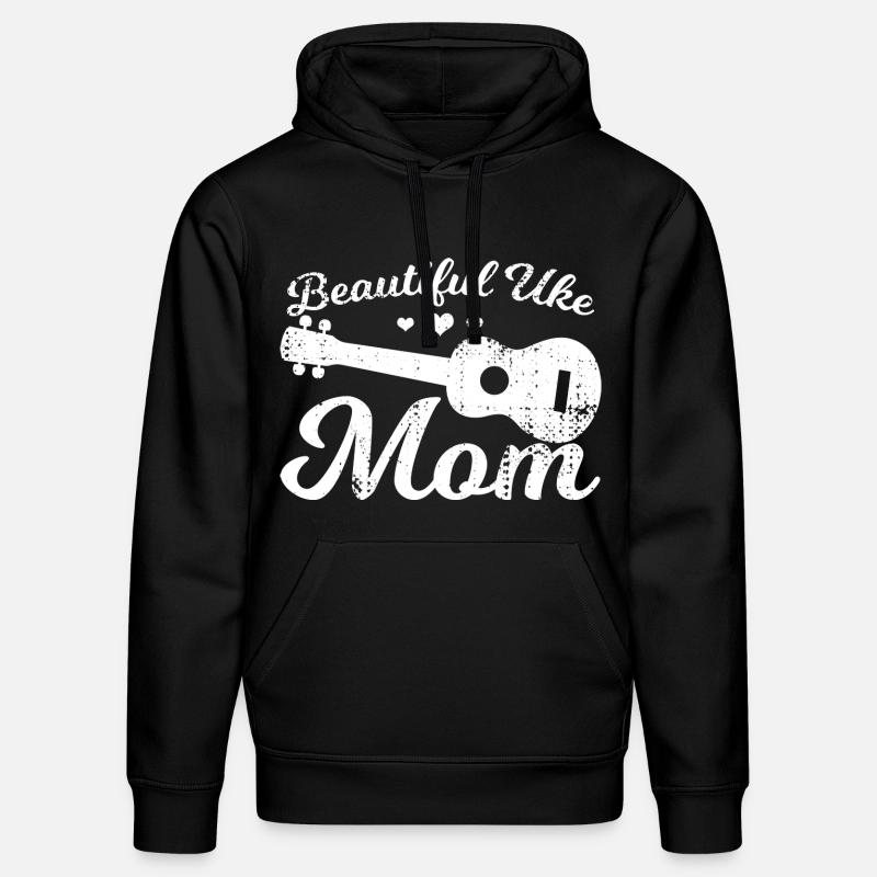 Sillet de ukulélé - Sweat à capuche bio DRUMMER Stanley/Stella Unisexe - noir