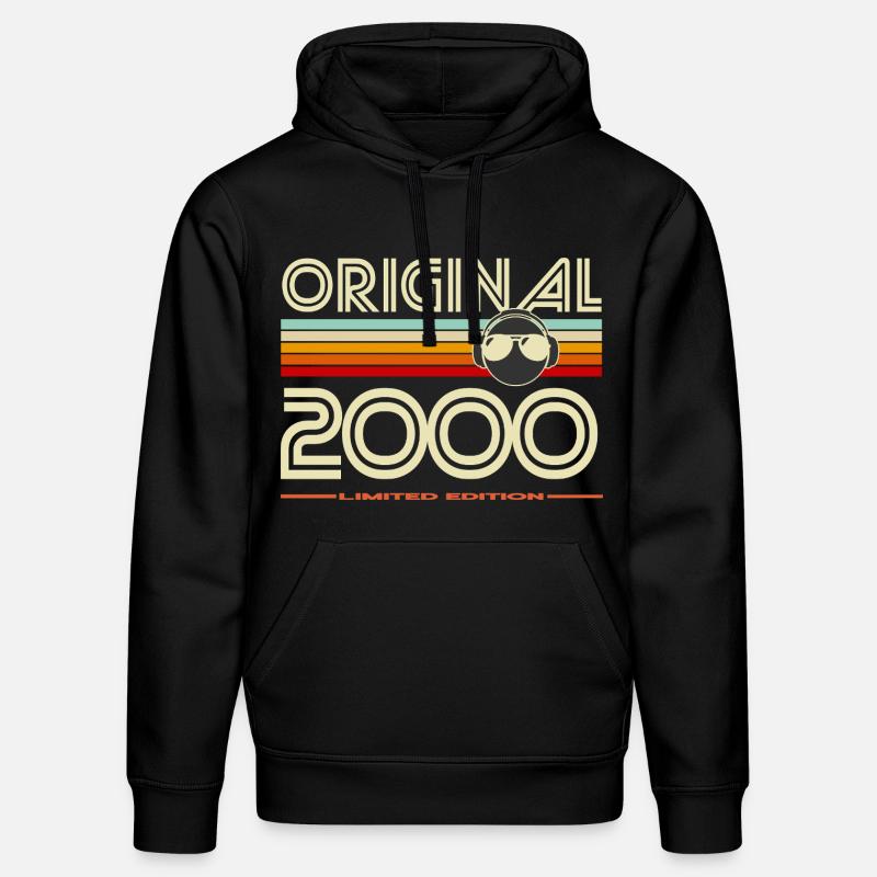 Original 2000 édition rétro - Sweat à capuche bio DRUMMER Stanley/Stella Unisexe - noir