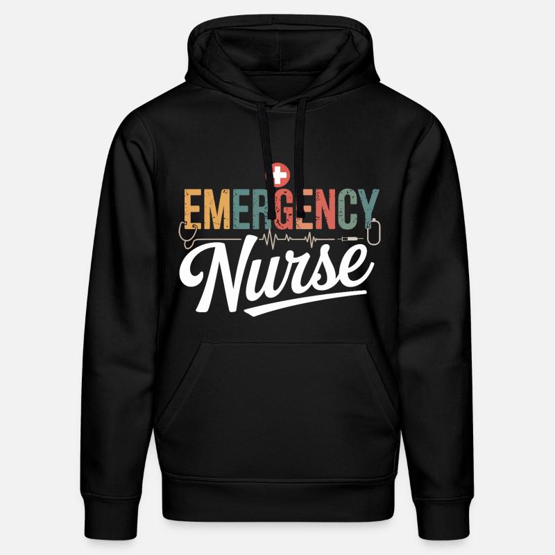 Notfallpflegerin Emergency Design - Stanley/Stella Unisex Bio-Hoodie DRUMMER - Schwarz