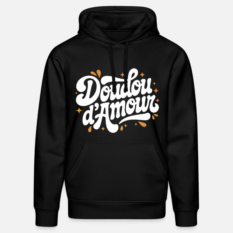 Doudou d’Amour - Sweat à capuche bio DRUMMER Stanley/Stella Unisexe - noir