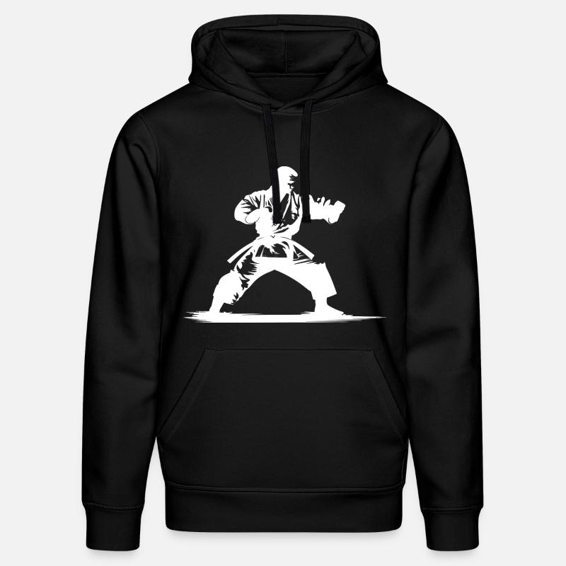 Karatéka - Sweat à capuche bio DRUMMER Stanley/Stella Unisexe - noir