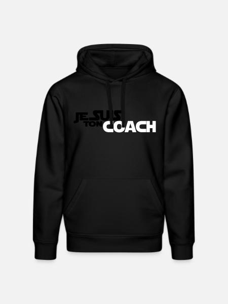 JE SUIS Ton coach - Sweat à capuche bio DRUMMER Stanley/Stella Unisexe - noir