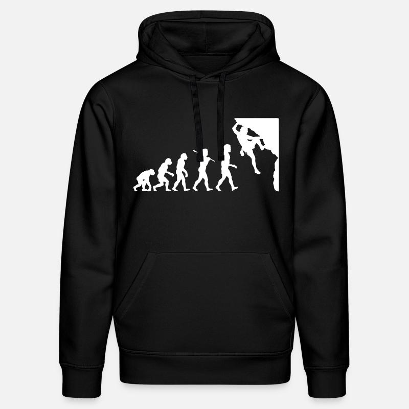 Rock Climbing Evolution - Sweat à capuche bio DRUMMER Stanley/Stella Unisexe - noir