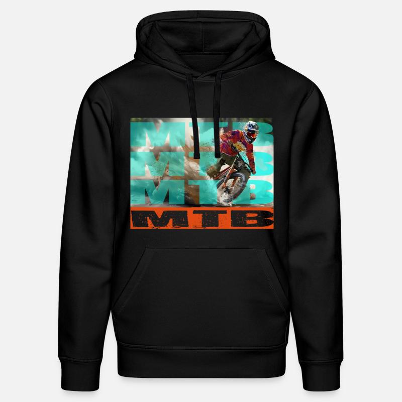 Vélo VTT - Sweat à capuche bio DRUMMER Stanley/Stella Unisexe - noir