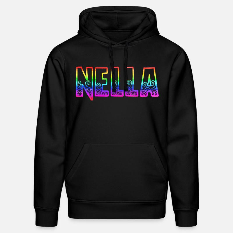 nella rs arc-en-ciel - Sweat à capuche bio DRUMMER Stanley/Stella Unisexe - noir
