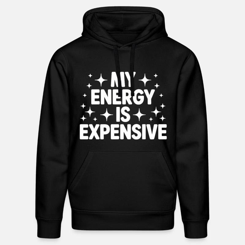 Mon énergie est chère - Sweat à capuche bio DRUMMER Stanley/Stella Unisexe - noir