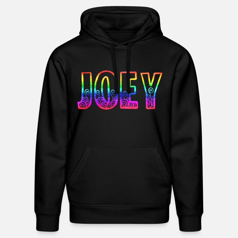 joey rs regenbogen - Stanley/Stella Unisex Bio-Hoodie DRUMMER  - Schwarz