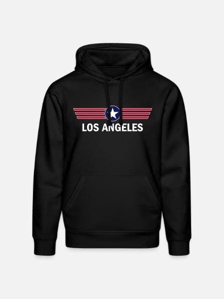 Los Angeles - Stanley/Stella DRUMMER Unisex Organic Hoodie - black