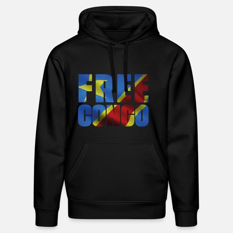 FREE CONGO - Sweat à capuche bio DRUMMER Stanley/Stella Unisexe - noir