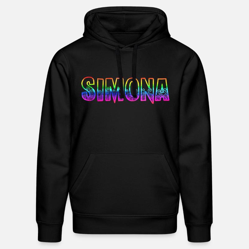 simona rs regenbogen - Stanley/Stella Unisex Bio-Hoodie DRUMMER  - Schwarz