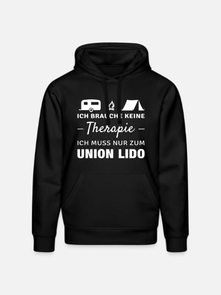 Therapie Union Lido - Stanley/Stella Unisex Bio-Hoodie DRUMMER - Schwarz