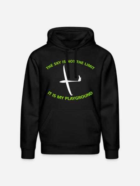 Glider pilot gift - Stanley/Stella DRUMMER Unisex Organic Hoodie - black