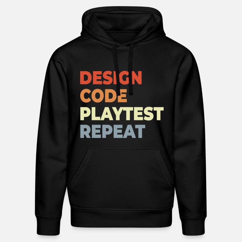 Game Development Workflow - Stanley/Stella DRUMMER Unisex Organic Hoodie - black