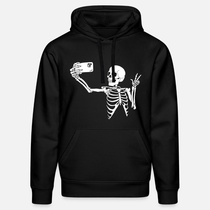 Ein letztes Selfie - Stanley/Stella Unisex Bio-Hoodie DRUMMER - Schwarz