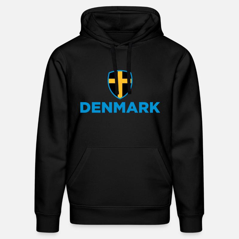 Drapeau national du Danemark - Sweat à capuche bio DRUMMER Stanley/Stella Unisexe - noir
