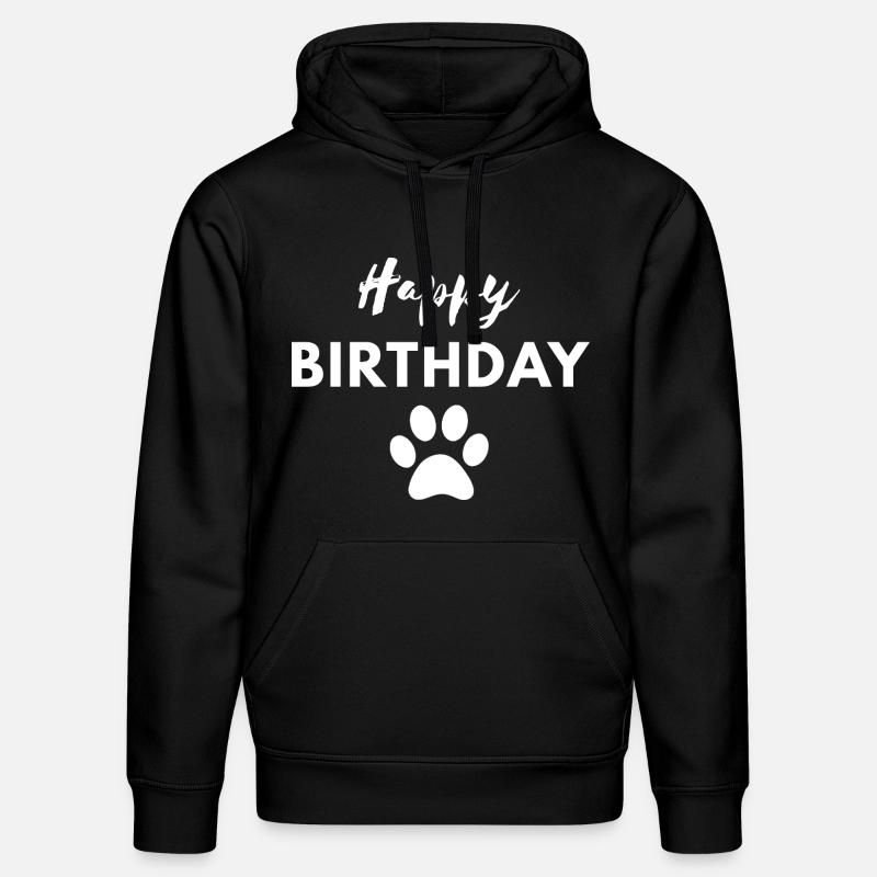 Joyeux anniversaire chien - Sweat à capuche bio DRUMMER Stanley/Stella Unisexe - noir