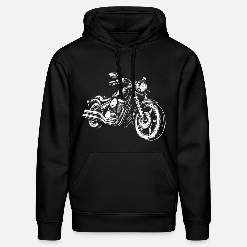 Motard Motard - Sweat à capuche bio DRUMMER Stanley/Stella Unisexe - noir