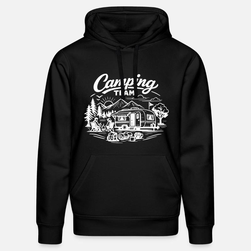 Camping Team Wagon - Sweat à capuche bio DRUMMER Stanley/Stella Unisexe - noir