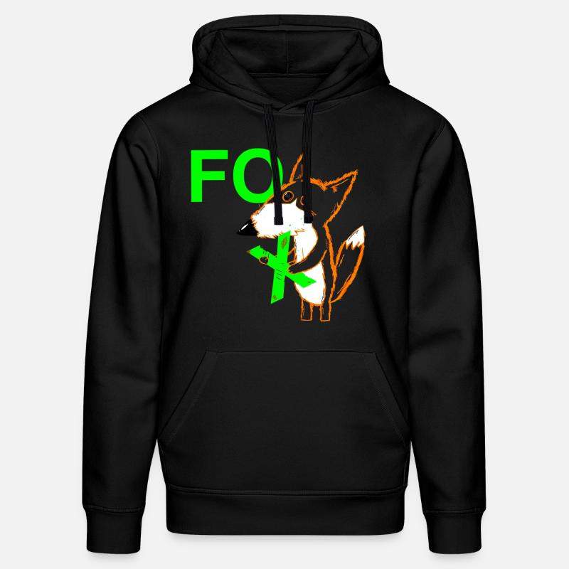 Das X in FOX - Stanley/Stella Unisex Bio-Hoodie DRUMMER  - Schwarz
