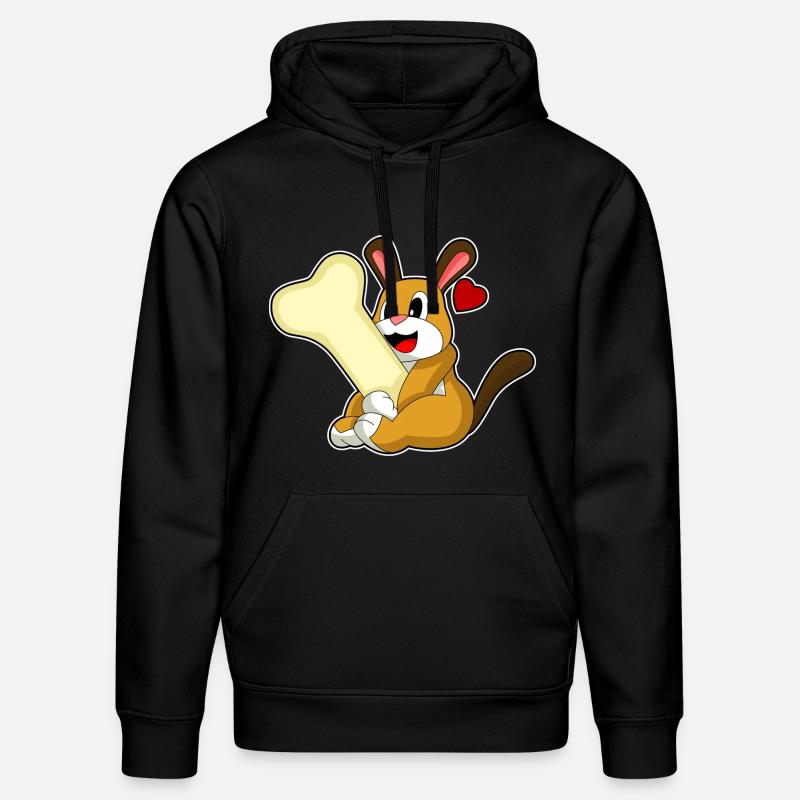 Hund Knochen - Stanley/Stella Unisex Bio-Hoodie DRUMMER  - Schwarz
