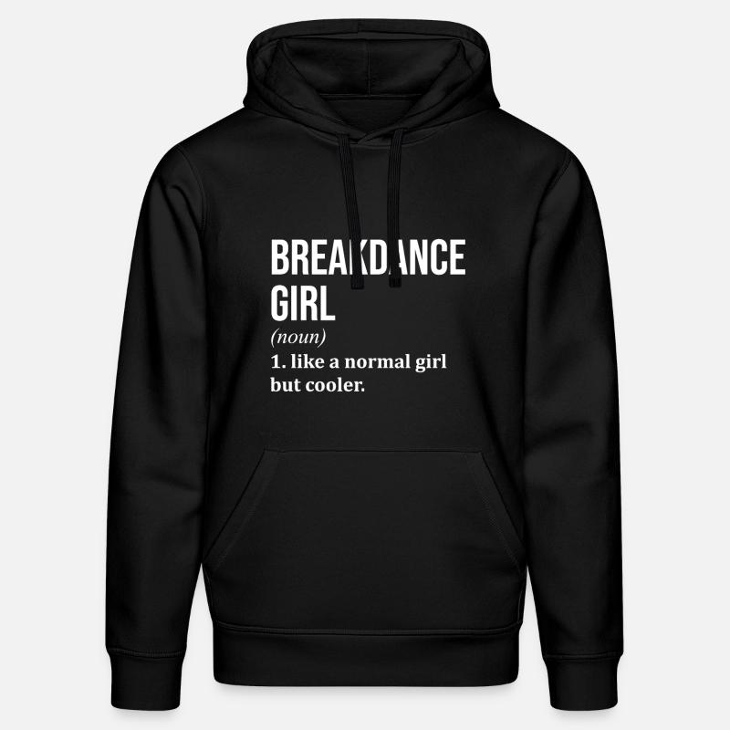 Breakdance - Sweat à capuche bio DRUMMER Stanley/Stella Unisexe - noir