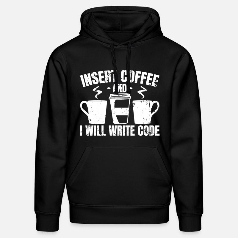 Programmierer Lustige Witze - Stanley/Stella Unisex Bio-Hoodie DRUMMER  - Schwarz