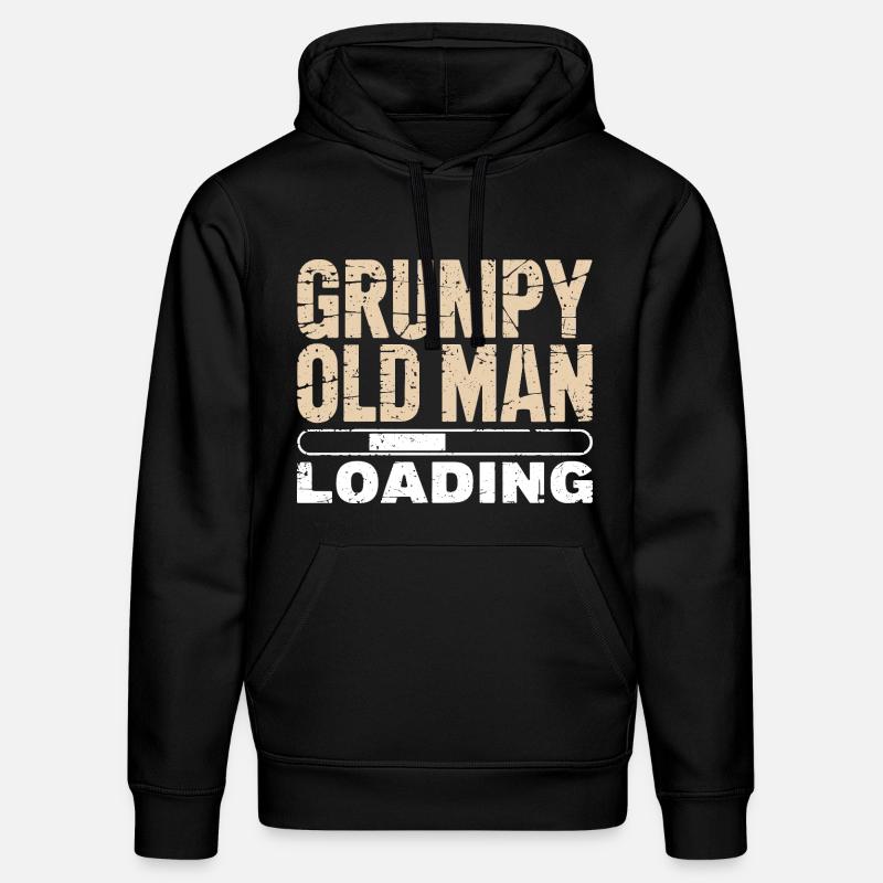 Grumpy Old Man Loading - Stanley/Stella Unisex Bio-Hoodie DRUMMER  - Schwarz