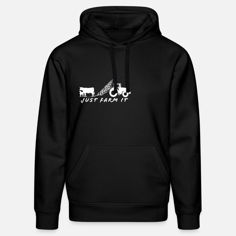 just farm it - Stanley/Stella Unisex Bio-Hoodie DRUMMER  - Schwarz